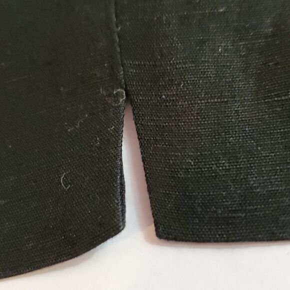 EDDIE BAUER/SLIM TROUSER TALL, NEW, BLACK SIZE 14, WOMEN'S, LINEN - Picture 7 of 12